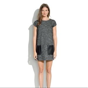 Madewell Leather Pocket Mini Dress