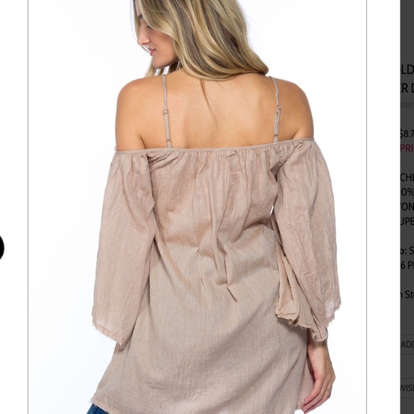 Beautiful boho style dress cold shoulder - Picture 2 of 2