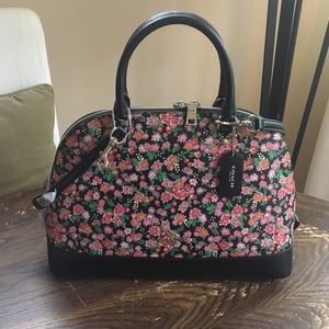New Coach Sierra Dome Satchel in Posey Pink Floral
