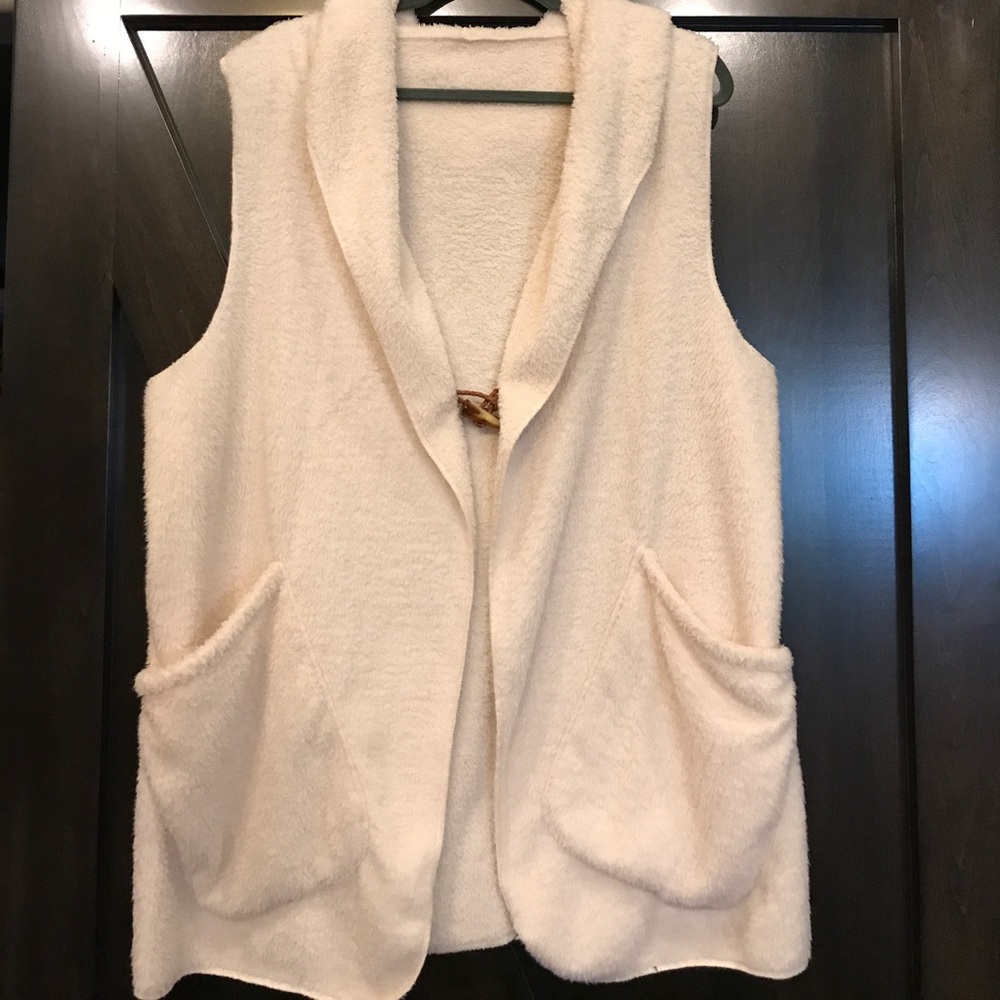 Super cute SOFT vest with hoodie