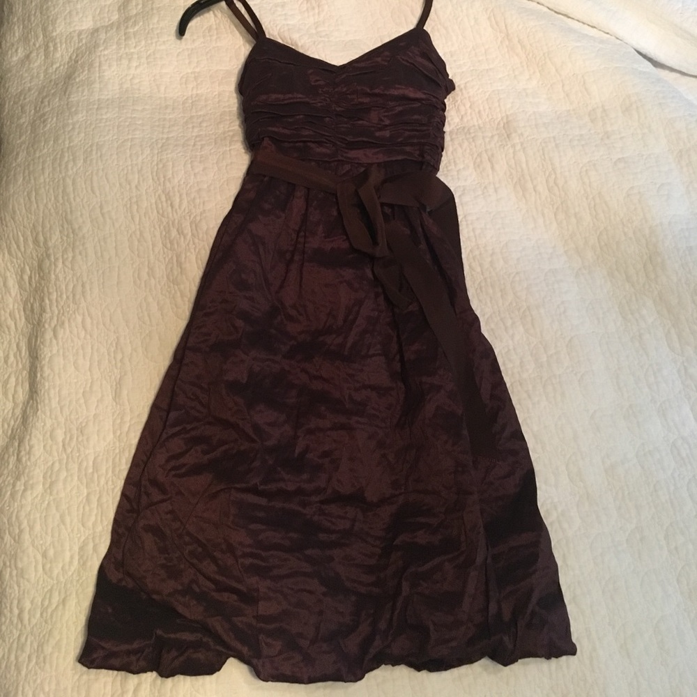 Plum BCBG dress