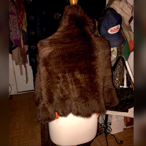 Authentic Mink Drawstring Shaw - Picture 2 of 3