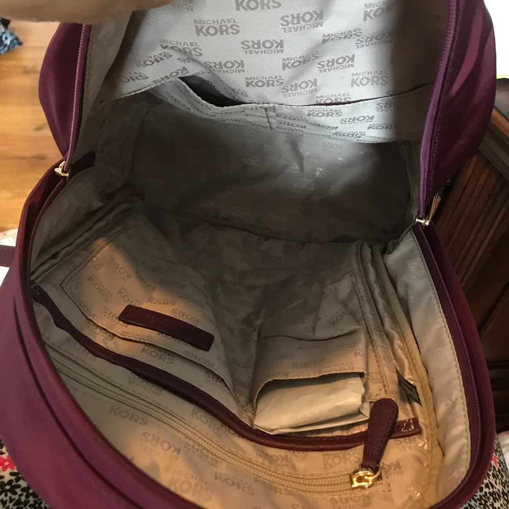 Michael Kors Plum Backpack - Picture 7 of 8