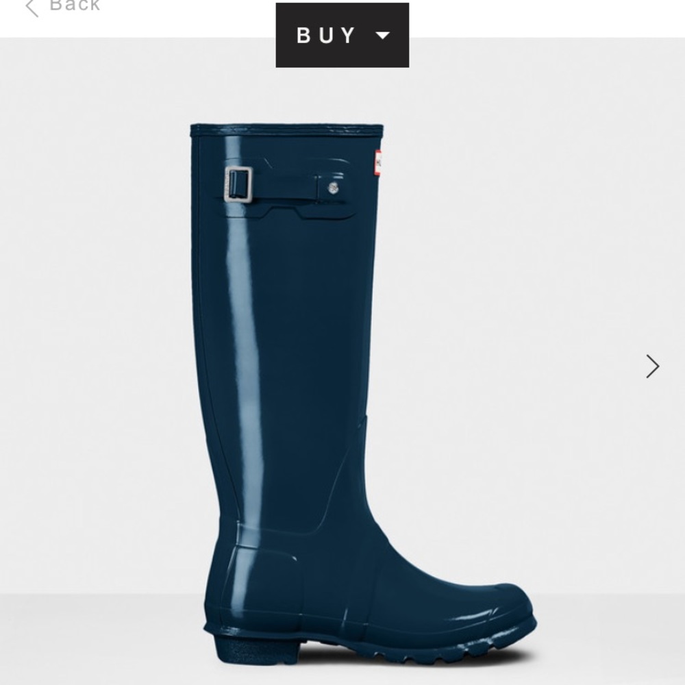 Hunter original tall rain boot size 8 raspberry