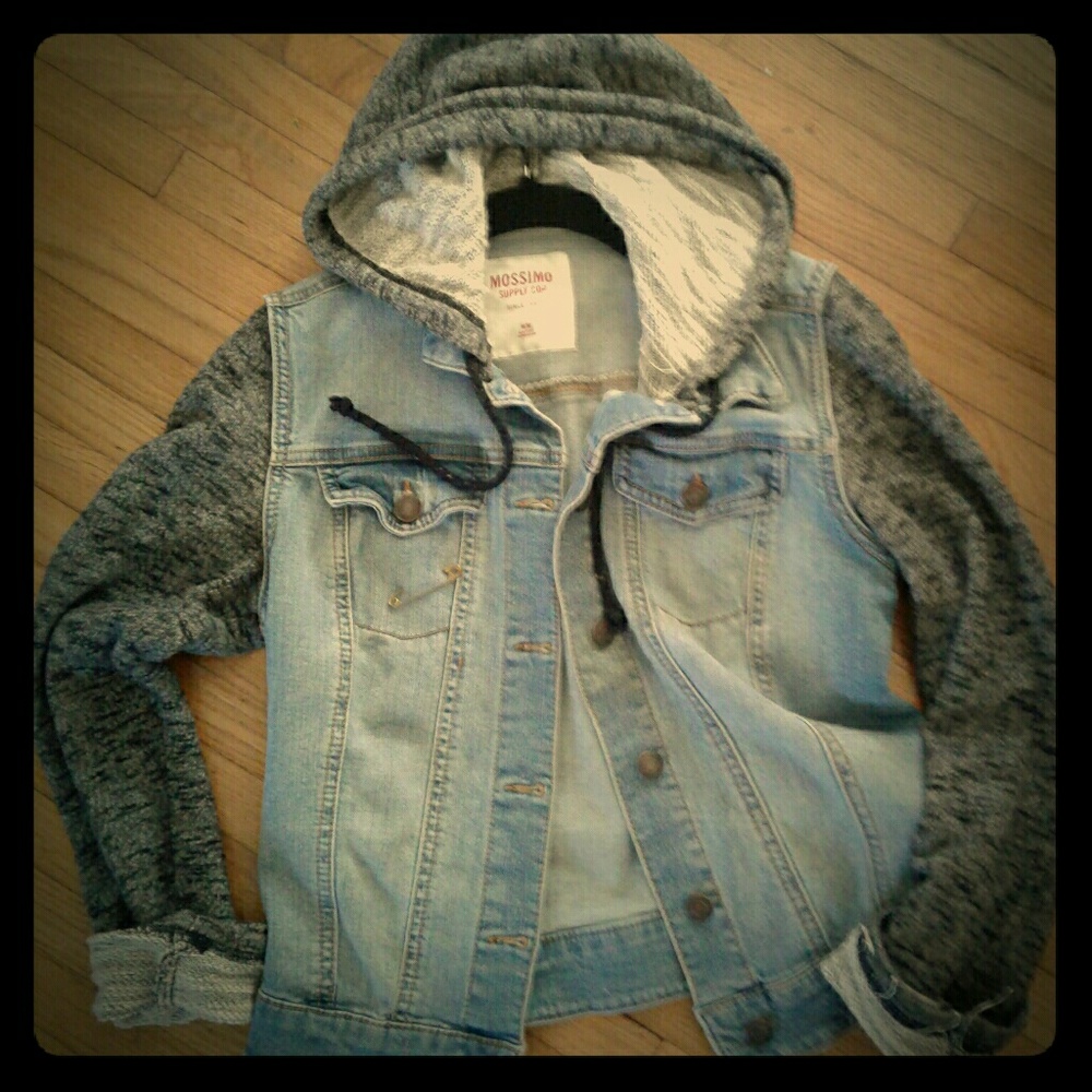 Denim Sweater jacket