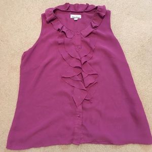 Pink Sleeveless Blouse