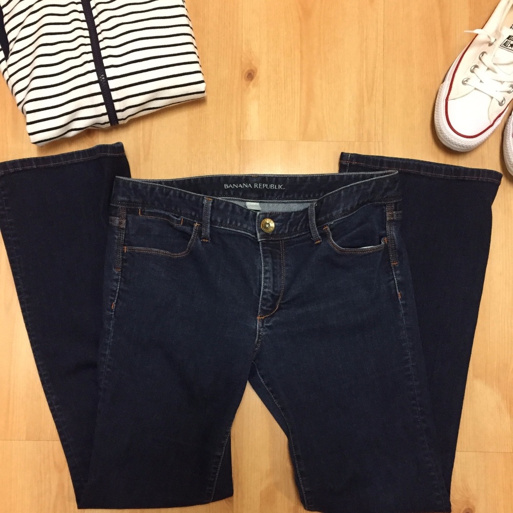Banana Republic Dark Blue Bootcut Jeans