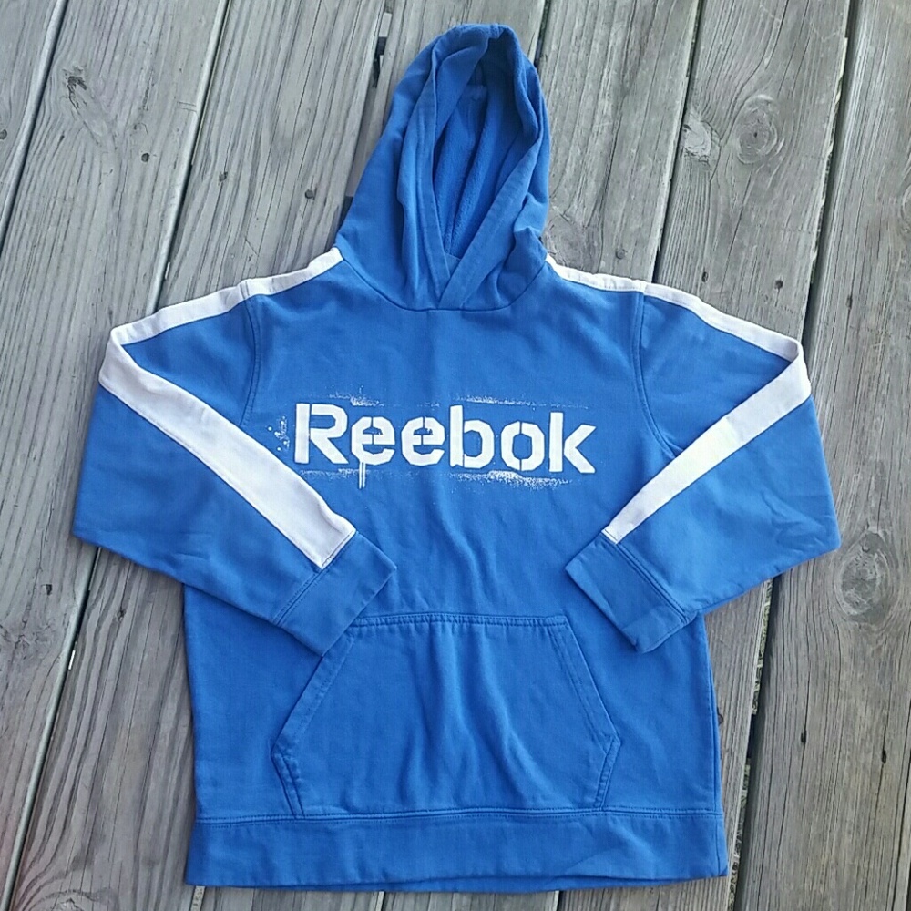 Reebok blue hoodie sweatshirt