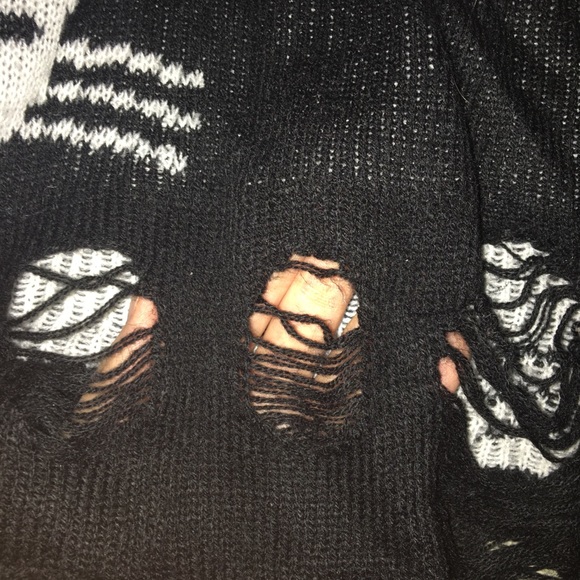 Long sleeve sweatshirt with cat prints - Picture 3 of 3