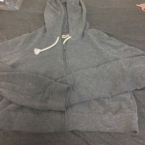 Long sleeve cropped hoodie