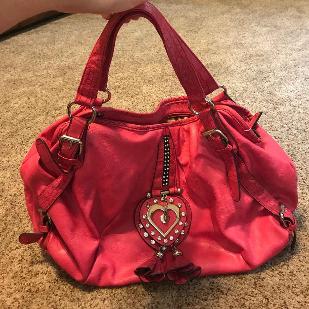 Pink Kathy Van Zerland purse. Large
