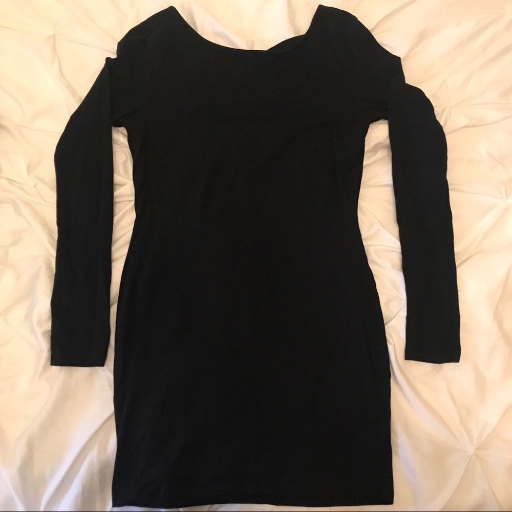 Black Cross Back Dress