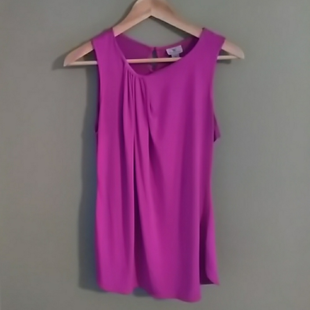 Pink Worthington Draped Business Tank