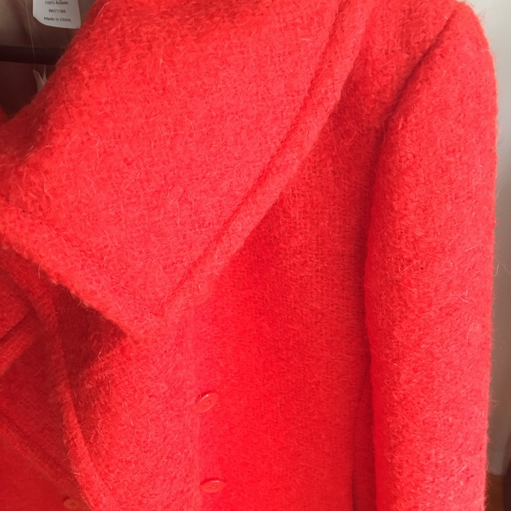 J. Crew Boucle Mohair Lucille Peacoat - Size 8 - Picture 6 of 13