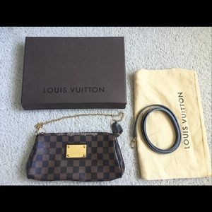 Like NEW authentic Louis Vuitton Damier Ebene Eva