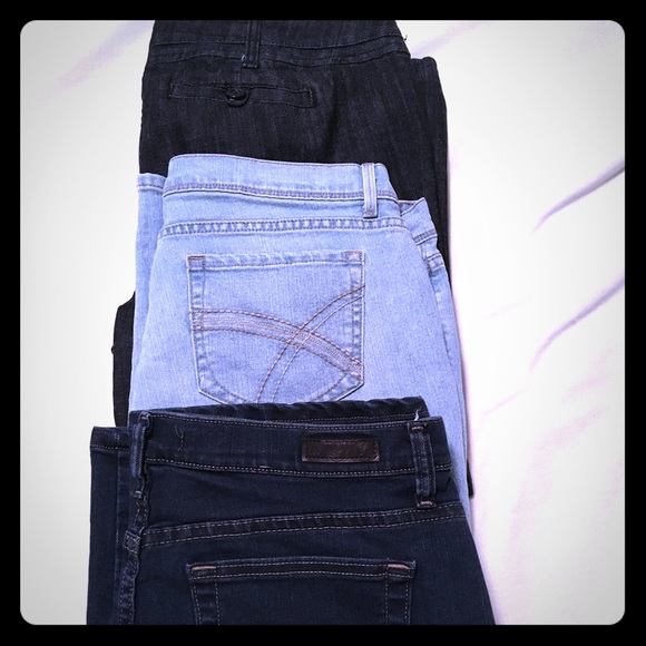 Lee Denim - Size 14 Petite Blue Jeans Bundle of 3