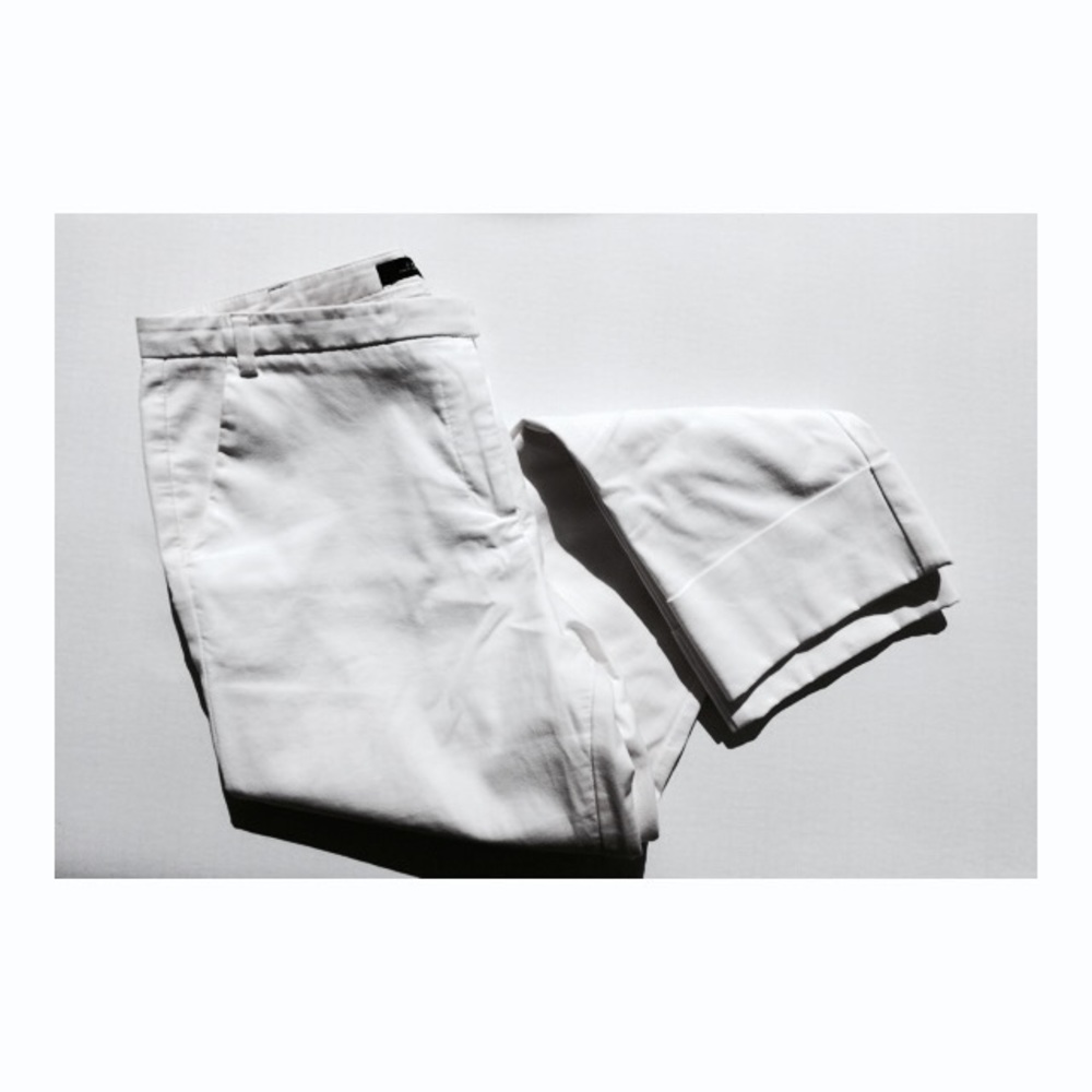 Zara white cropped pant