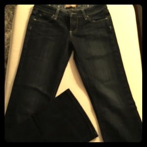 Paige jeans, 25, Dark wash, wide boot cut