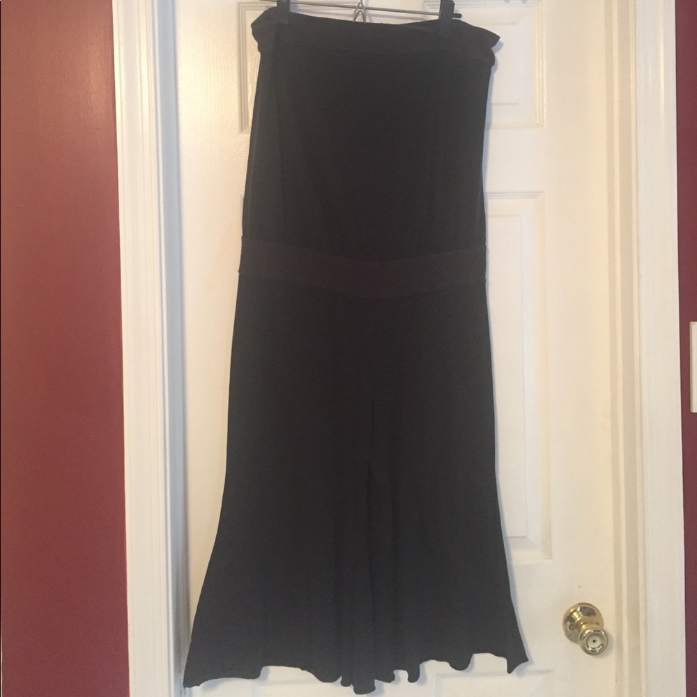 Free people strapless 3/4 length jumper- wide leg