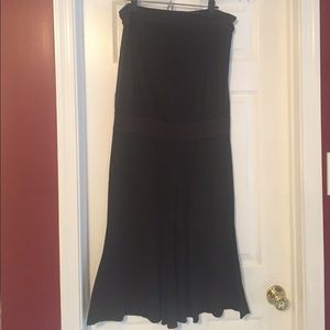 Free people strapless 3/4 length jumper- wide leg