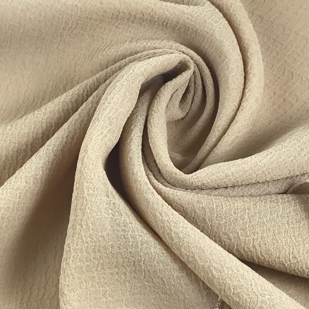 Light Brown Sheer Scarf w/ Floral Print for Women