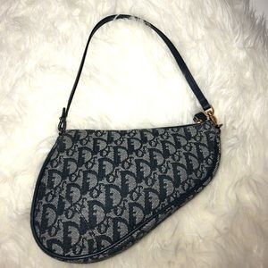 CHRISTIAN DIOR Diorissimo Saddle Pochette