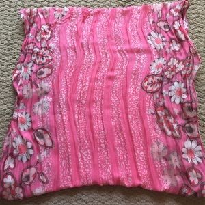 EUC Beautiful Vera Bradley Floral Pink Scarf