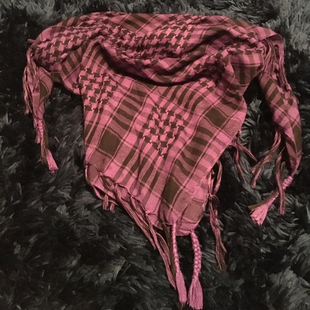 🧣BOGO! Purple and black checkered scarf