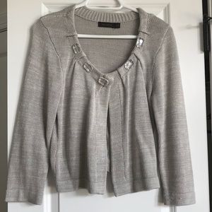 Cropped Gray Cardigan Sweater. Never Worn.