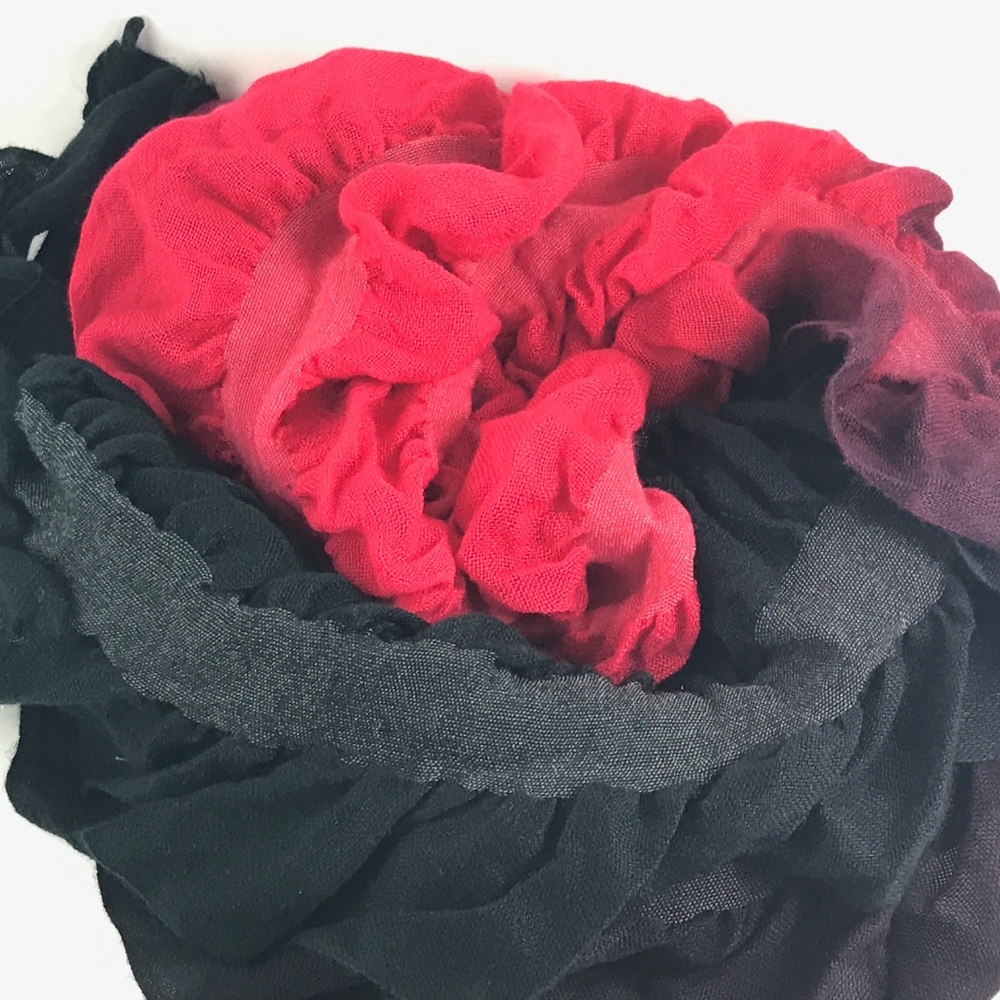 Rose and Black Scarf for Women