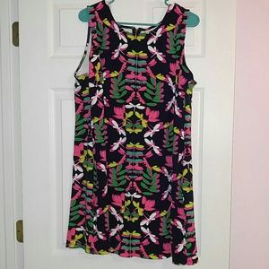 Cute Navy/Multi Print Crown & Ivy dress
