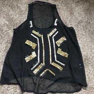 Bedazzled Mesh Tank