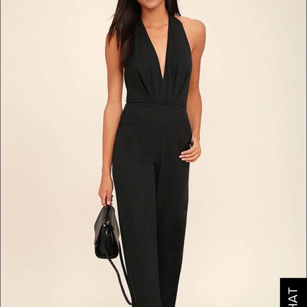 Black Halter Jumpsuit