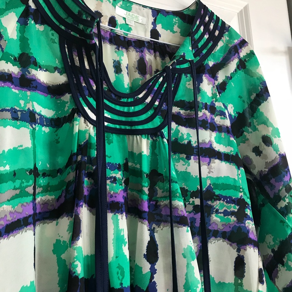 Jade Green/Purple Tunic. Worn 2x.