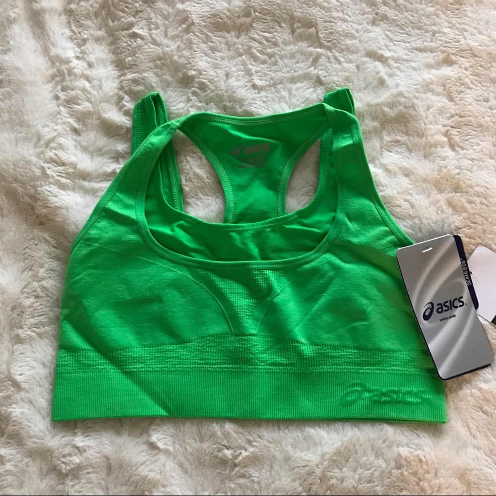 Asics Lime Green Sports Bra