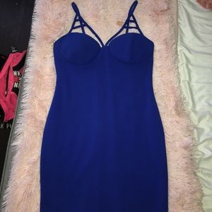 Charlotte Russe royal blue cutout dress