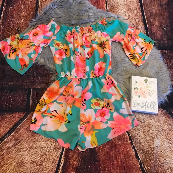 DOO❤️B ❤️DOO ❤️ B floral romper - Picture 3 of 3