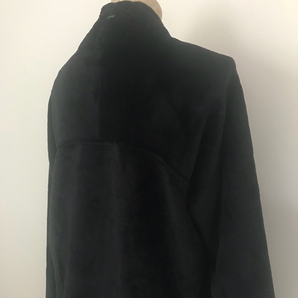 UGG Isla Black Plush Open Cardigan Lounge Sweater - Picture 7 of 8