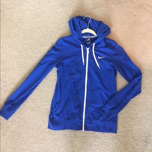 Royal blue Nike zip-up