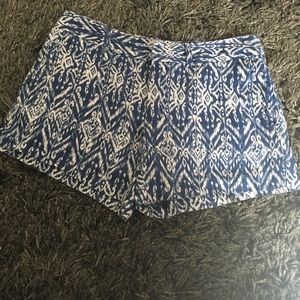 White and blue shorts