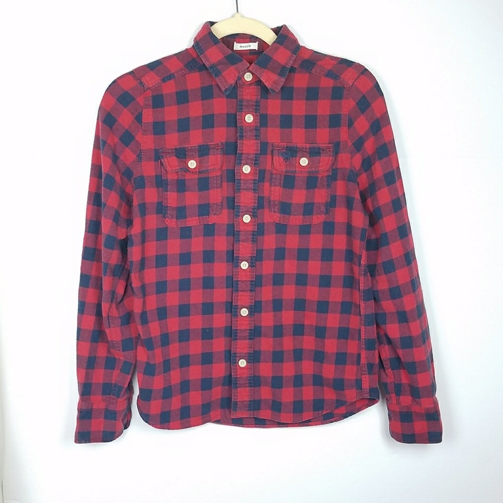 Abercrombie Kids Boy Red and Navy Shirt