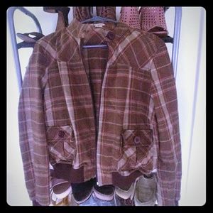 Plaid Bomber Jacket