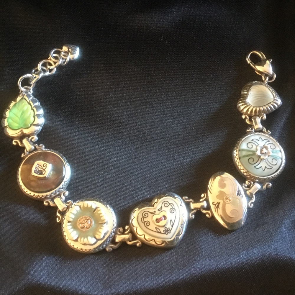 Brighton VERY RARE< VINTAGE, Cross Stitch Bracelet