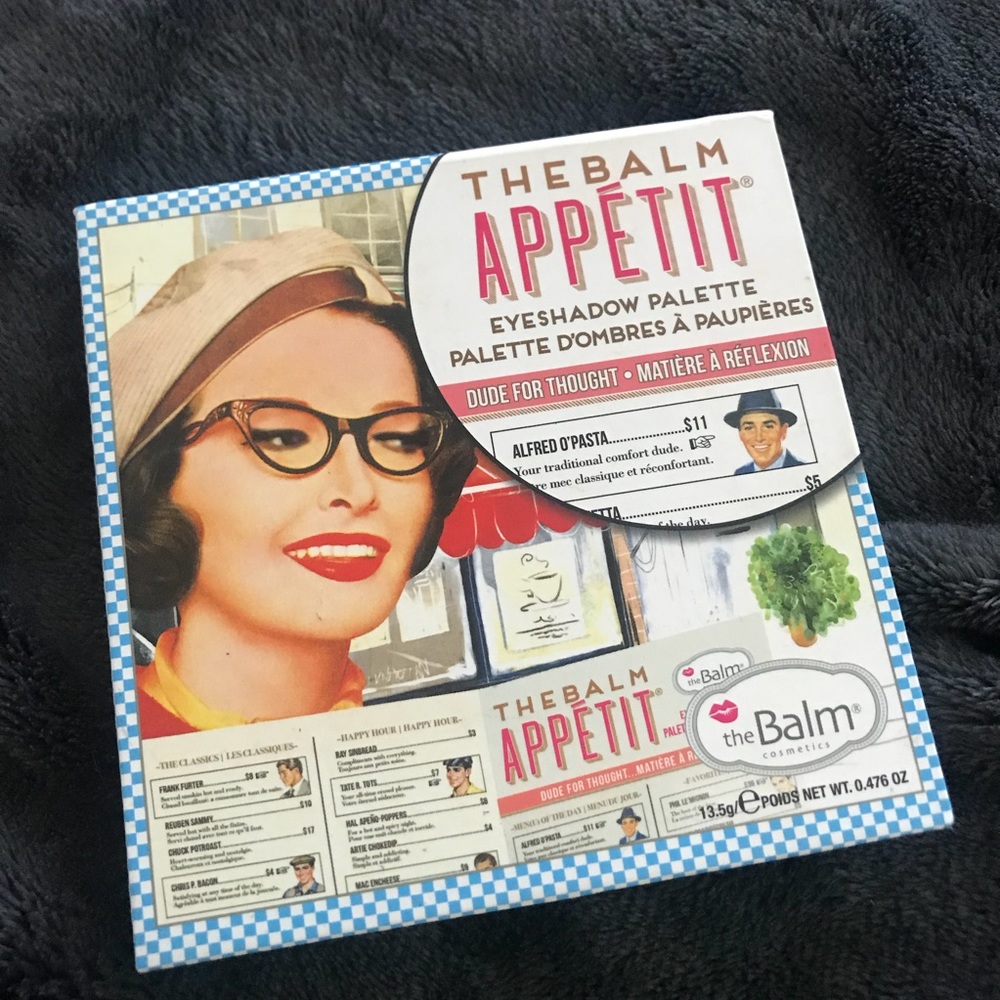 The balm appetit eyeshadow palette + no7 sample