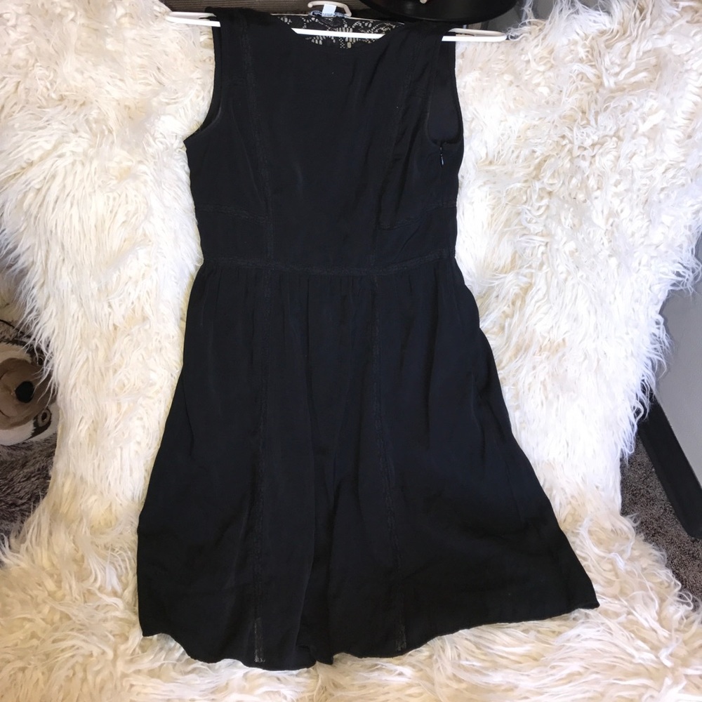Black dress with lace details