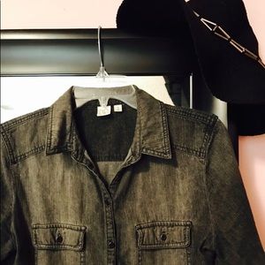 BP grey button down shirt