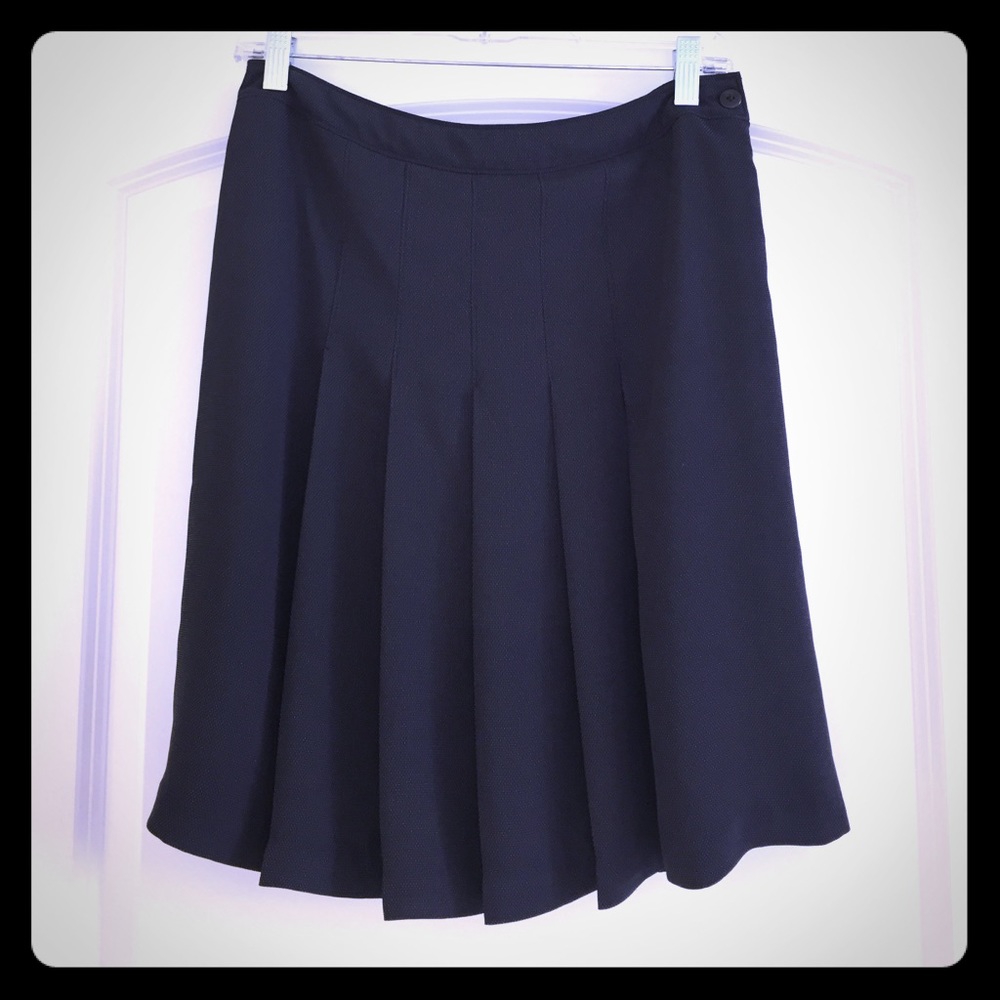 Pleated Polka Dot Skirt