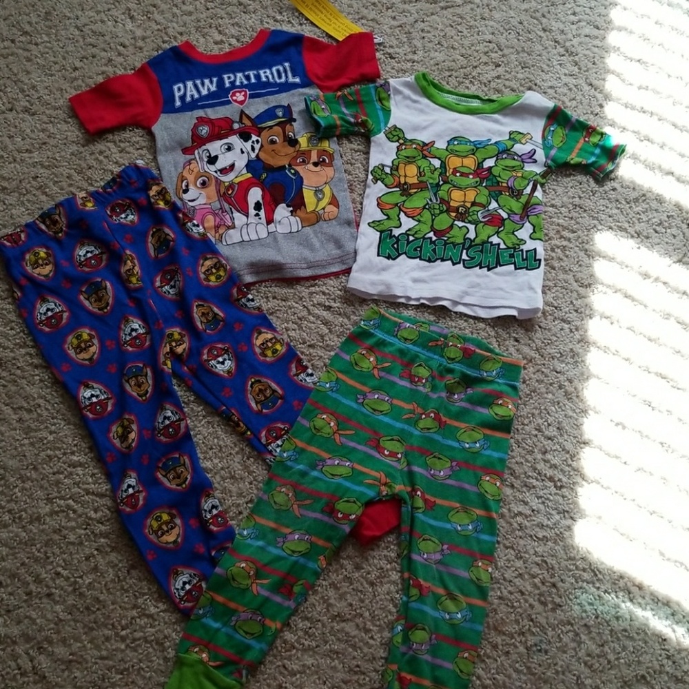 $SOLD***Two pairs of 4T toddler pjs