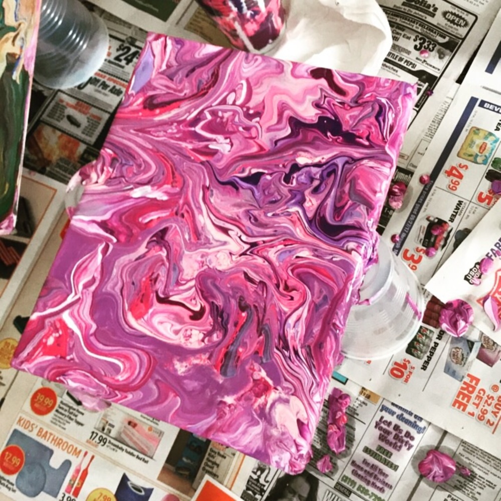 Marble Canvas Painting