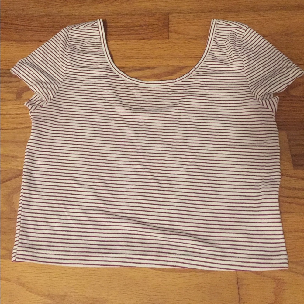 AE striped Crop Top
